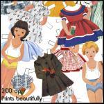  1950s Dress-Up Paper Dolls..