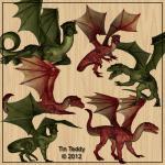 Dragons Digital Clip Art fo..
