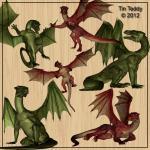 Dragons Digital Clip Art fo..