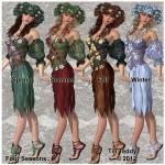 Digital Clip Art - Four Sea..