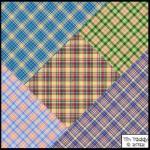 Shabby Tartan Plaids - 18 P..